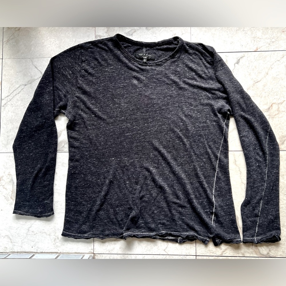 Rag & Bone distressed biker tee